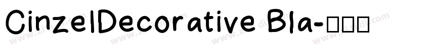 CinzeIDecorative Bla字体转换